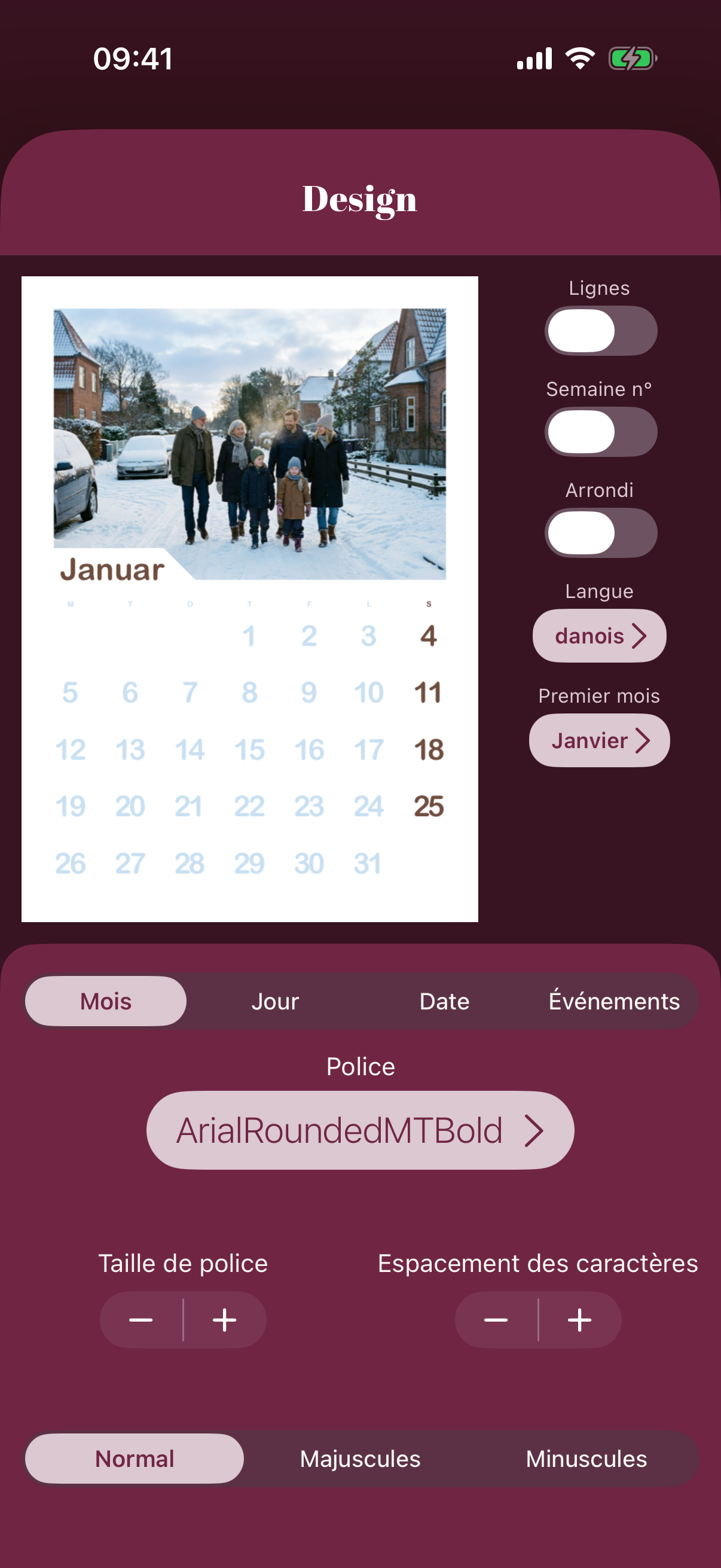 Capture d'écran de l'application Calendarly
